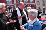 2011 Lourdes Pilgrimage - Archbishop Dolan with Malades (71/267)